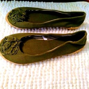Ballet flats army Green